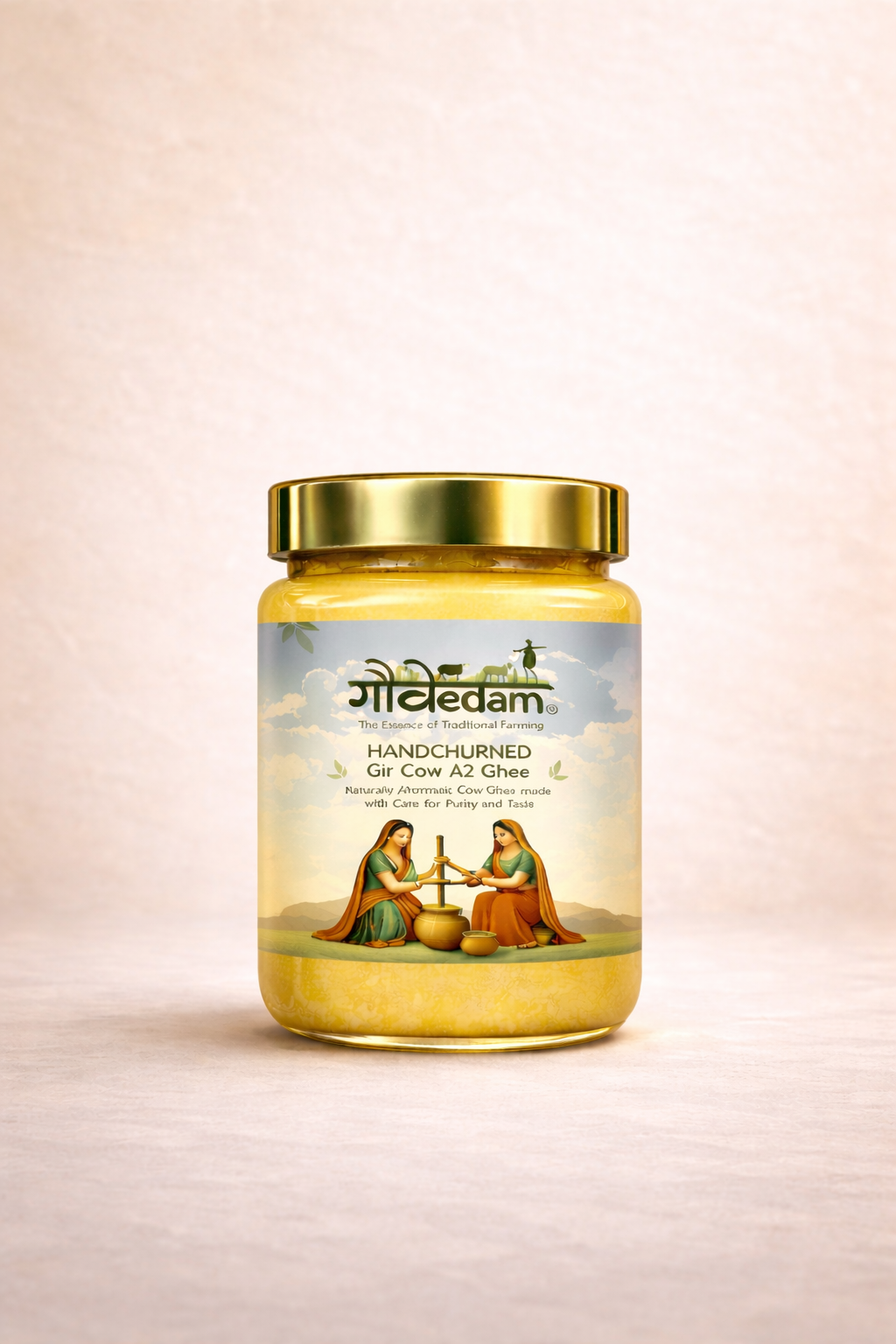 Handchurned Gir Cow A2 Ghee – Pure Tradition in Every Spoon