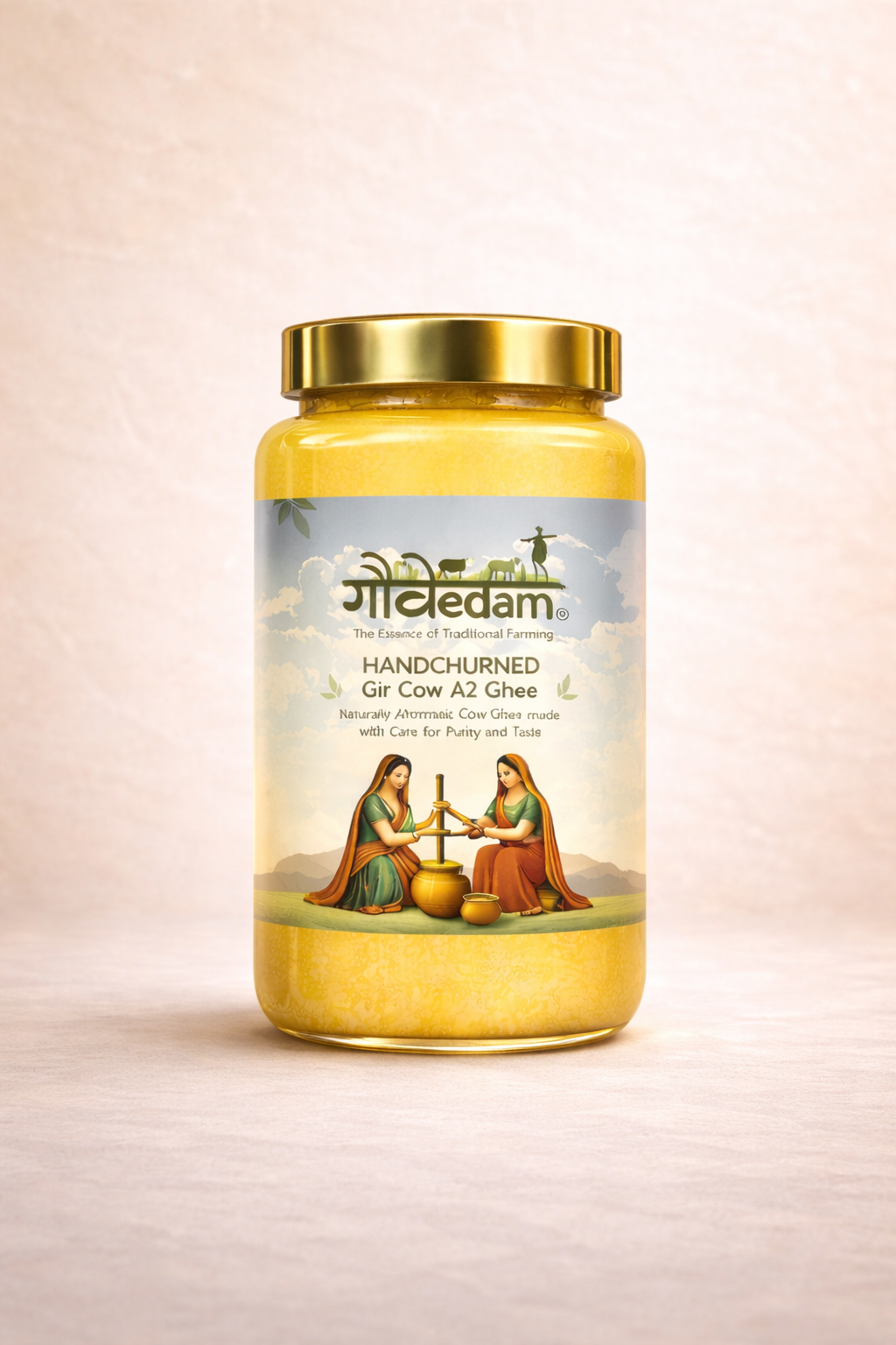 Handchurned Gir Cow A2 Ghee – Pure Tradition in Every Spoon