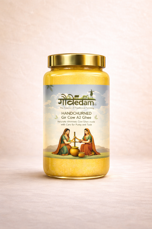 Handchurned Gir Cow A2 Ghee – Pure Tradition in Every Spoon