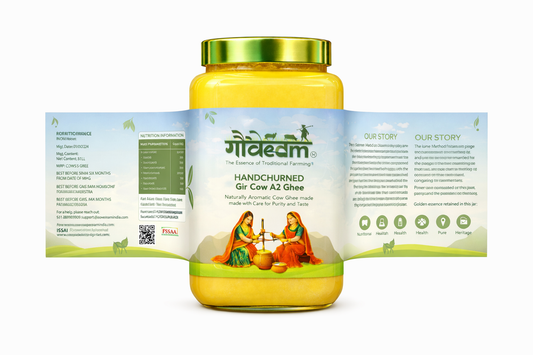 Handchurned Gir Cow A2 Ghee – Pure Tradition in Every Spoon